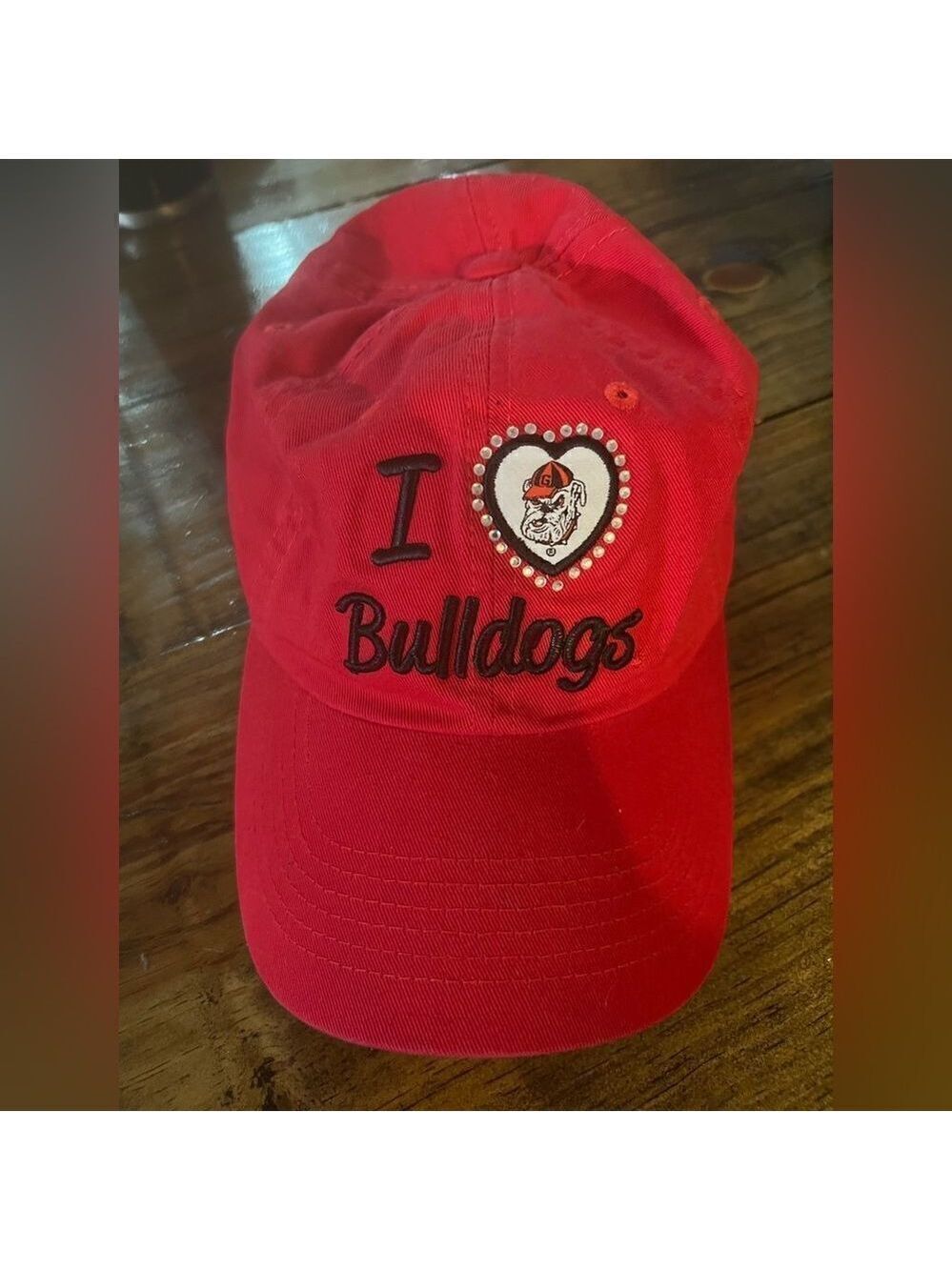 I Love Georgia Bulldogs Top Of The World Cap
